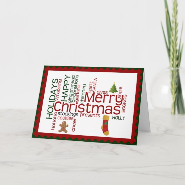 Christmas Card for Family, Friends, Co-Workers (Front)