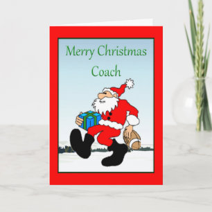 Christmas Card For Football Coach