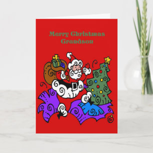 Christmas Card For Grandson