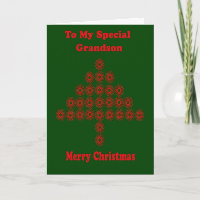 Christmas Card For Grandson (Front)
