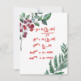 Christmas card for mathematician (berries)
