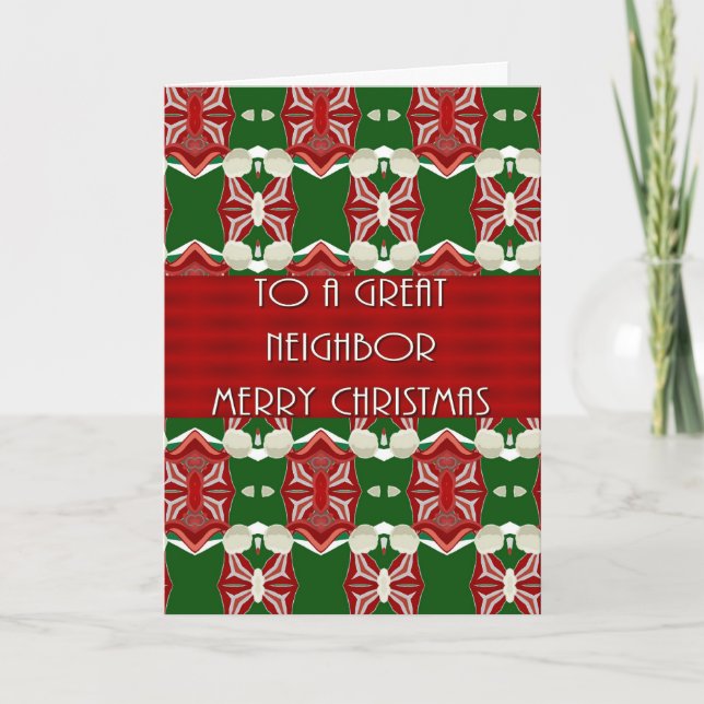 Christmas Card For Neighbour (Front)