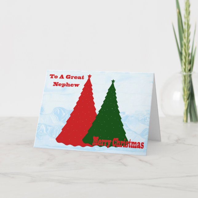 Christmas Card For Nephew (Front)
