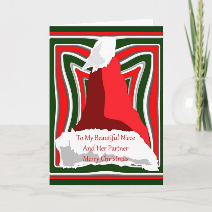 Christmas Card For Niece And Her Partner | Zazzle.co.uk