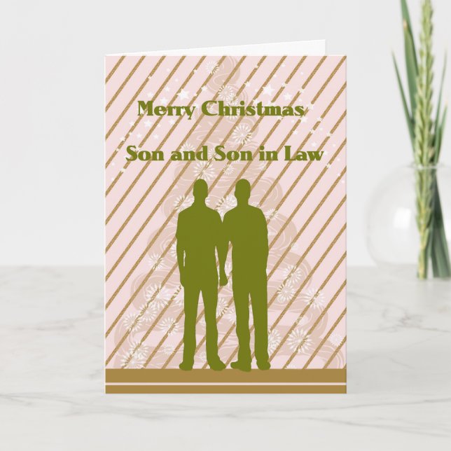 Christmas Card for Son and Son in Law (Front)