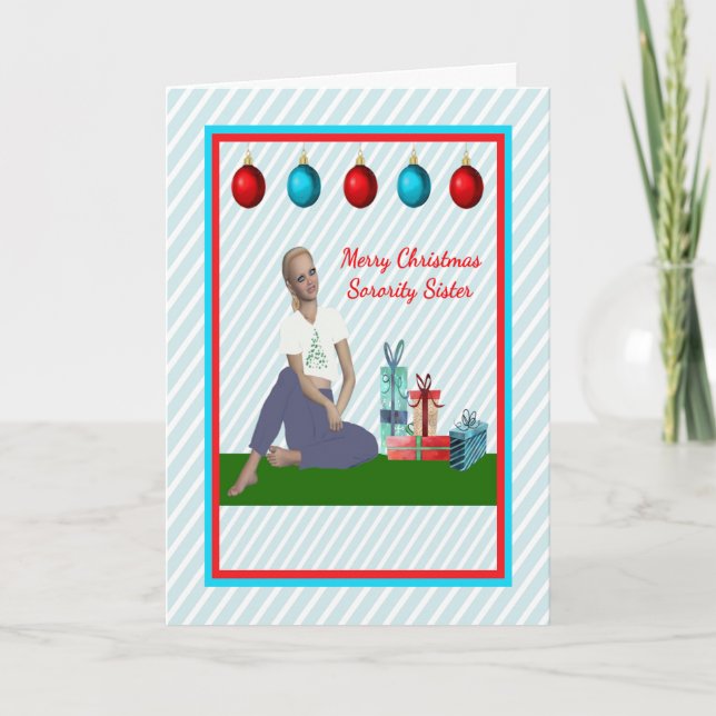 Christmas Card for Sorority Sister (Front)