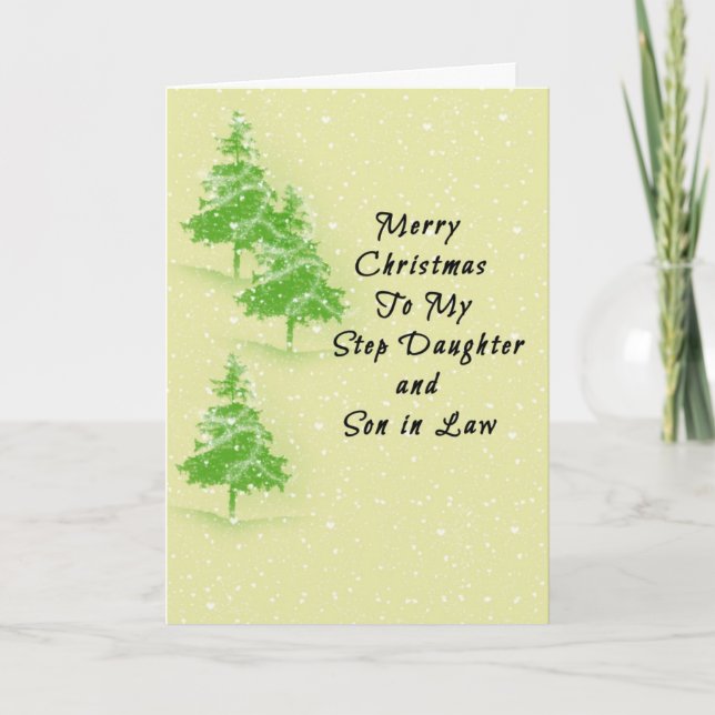 Christmas Card for Step Daughter and Son in Law (Front)