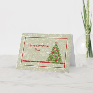 Christmas Card for Your Dad with Tree