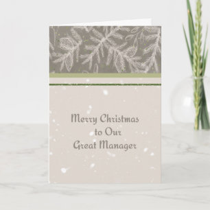 Christmas Card for Your Great Manager