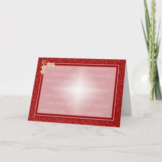 Christmas Card Frame Template Horizontal (Front)