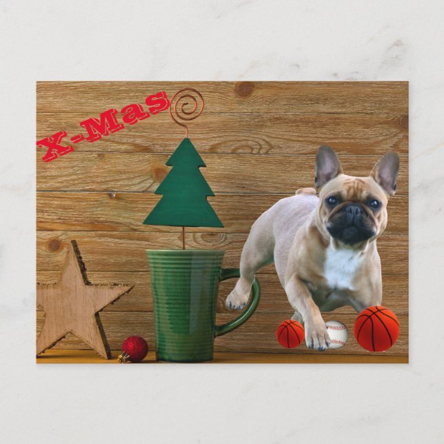 Christmas card French Bulldoggen Christmas (Front)