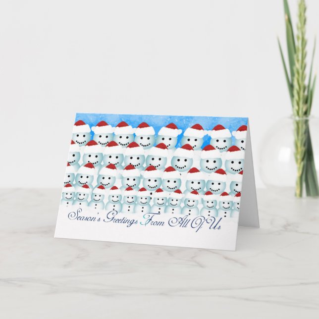 Christmas Card From All Of Us, Snowmen (Front)