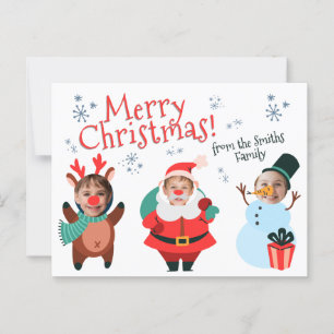 Christmas card from Family personalized