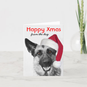 Christmas Card German Shepherd