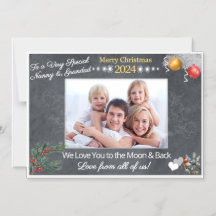 Christmas Card Gift for Grandparents Magnet
