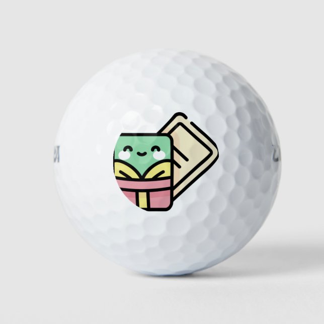 christmas card golf balls (Front)