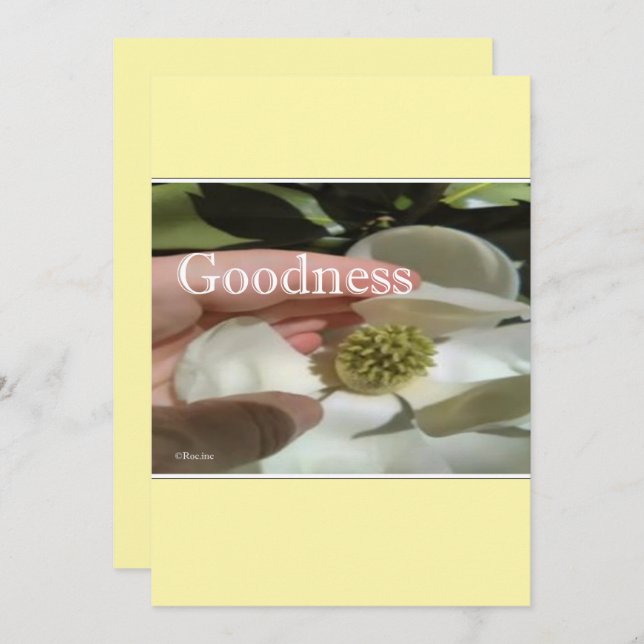 christmas card --Goodness (Front/Back)