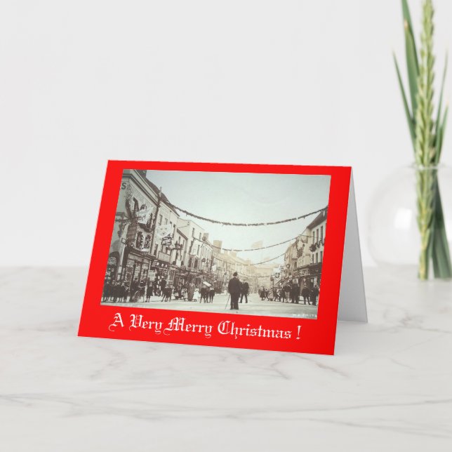 Christmas Card, High Street, Stratford-upon-Avon Holiday Card (Front)