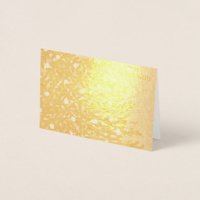 christmas card in foil with tree design (Front)