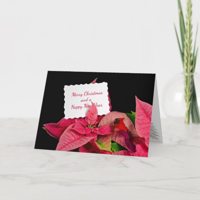 Christmas Card in Poinsettia (Front)