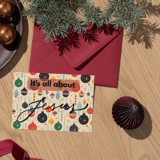 Christmas Card: It's all about Jesus Card (Creator Uploaded)