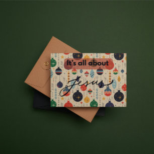 Christmas Card: It's all about Jesus Card
