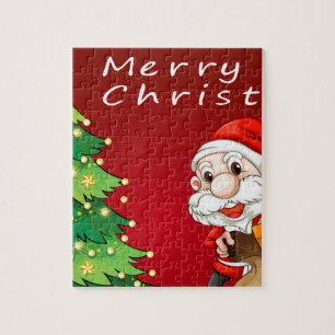 Christmas card jigsaw puzzle