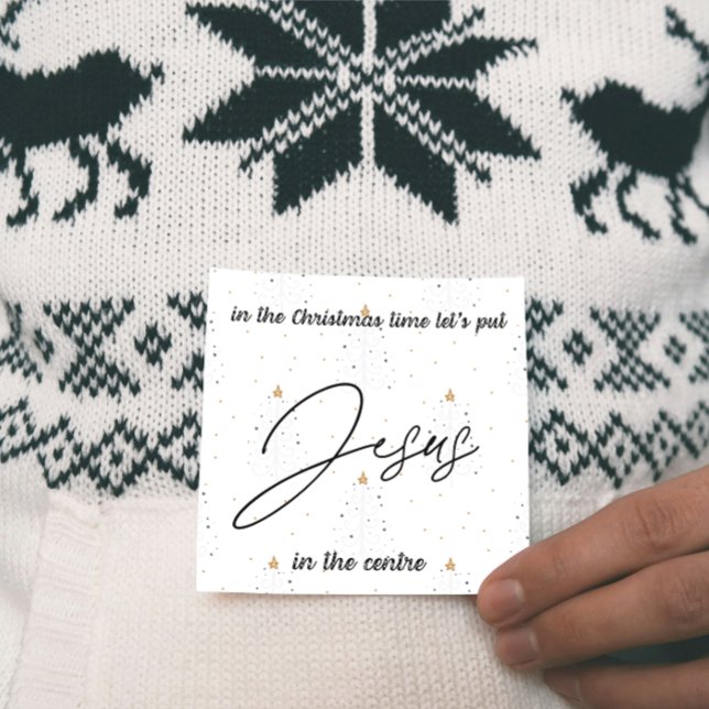 Christmas Card:  Let's put Jesus in the centre Holiday Card (Creator Uploaded)