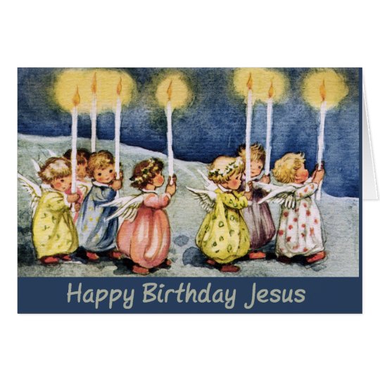 Christmas Card - Little Angels with Candles