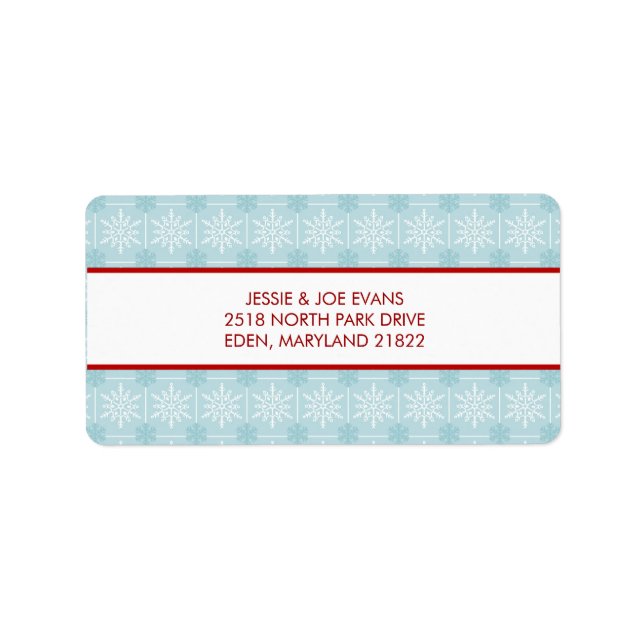 Christmas Card Mailing Address Labels (Front)