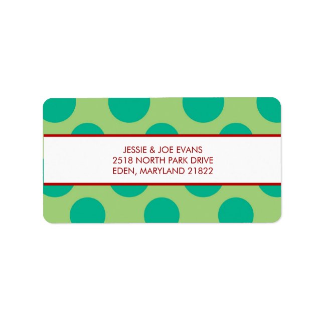 Christmas Card Mailing Address Labels (Front)