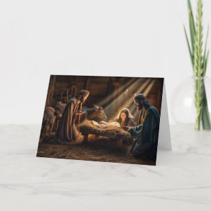 Christmas Card-Manger Scene Holiday Card