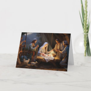 Christmas Card-Manger Scene Holiday Card