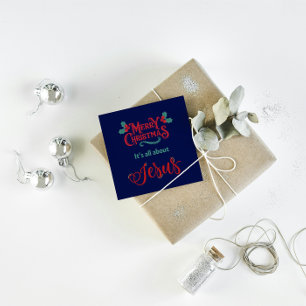 Christmas Card: Marry Christmas is about Jesus Holiday Card