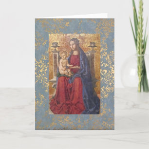 Christmas Card Mary and Child Beautiful Religious