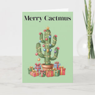 Christmas Card - Merry Cactmus