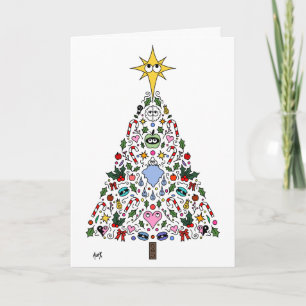 Christmas Card Miracle of Awakening Tree White