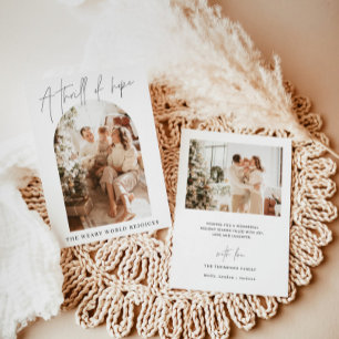 Christmas Card Modern Holiday, A Thrill of Hope