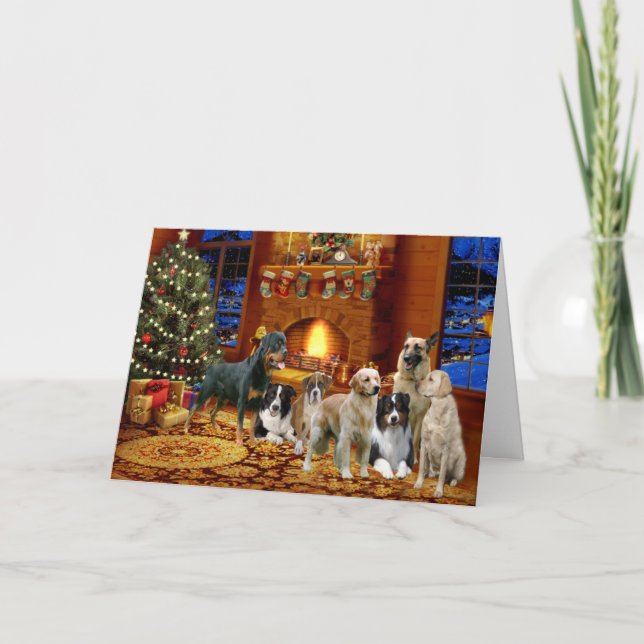 Christmas Card Multiple Dog Breeds (Front)