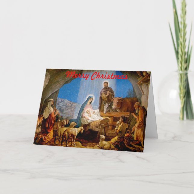 Christmas Card - Nativity Scene (Front)