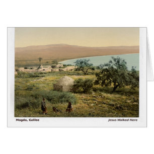 Christmas Card of Holy Land Galilee Scene