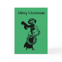 Christmas card original vintage design