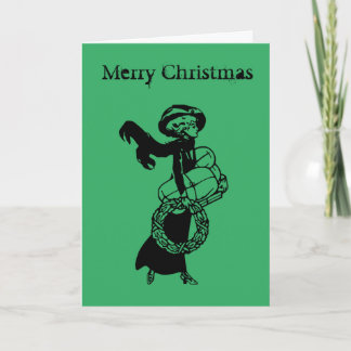 Christmas card original vintage design