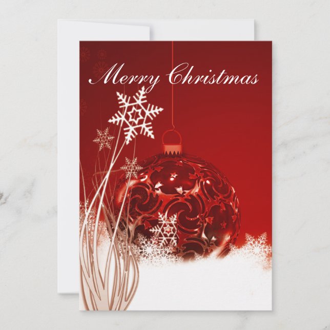 Christmas card ornament.  (Front)