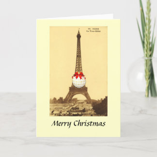 Christmas Card - Paris, Eiffel Tower