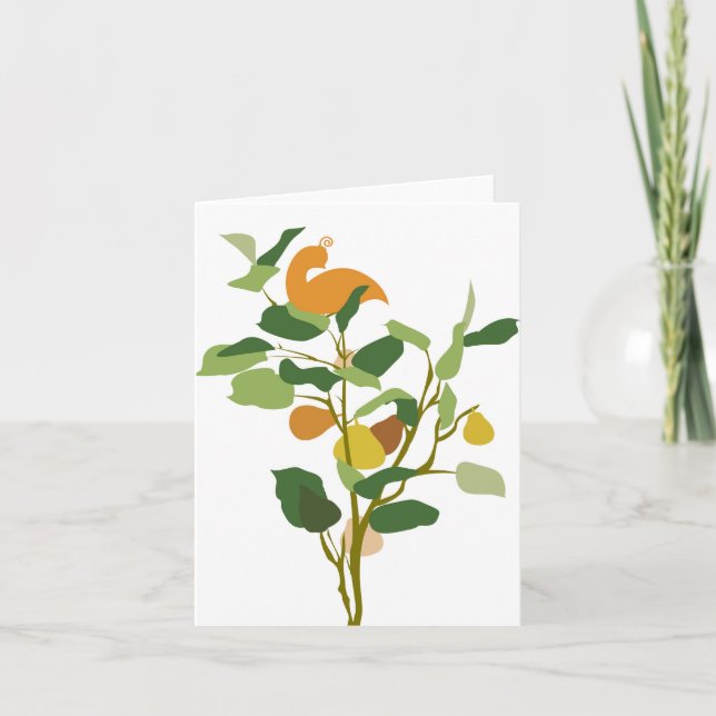 Christmas card Partridge in a Pear Tree (Front)