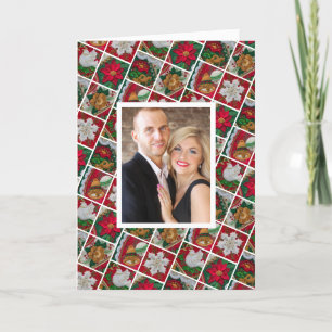 Christmas Card Personalise Photo Text & Signature