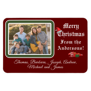 Christmas Card Photo Magnet