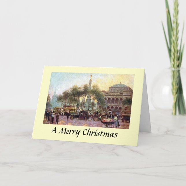 Christmas Card - Place du Châtelet, Paris (Front)