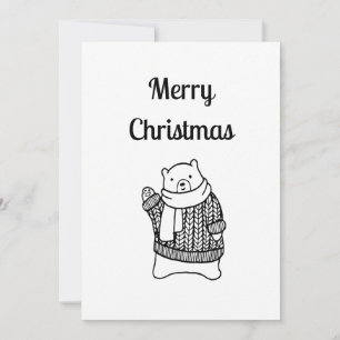 Christmas Card Polar Bear